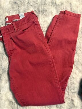 Market and Spruce Pinkish Red Jeans - Classic Slim Fit